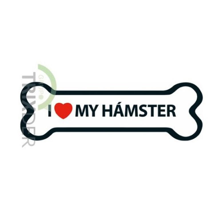 Imán 'I Love my Hámster'