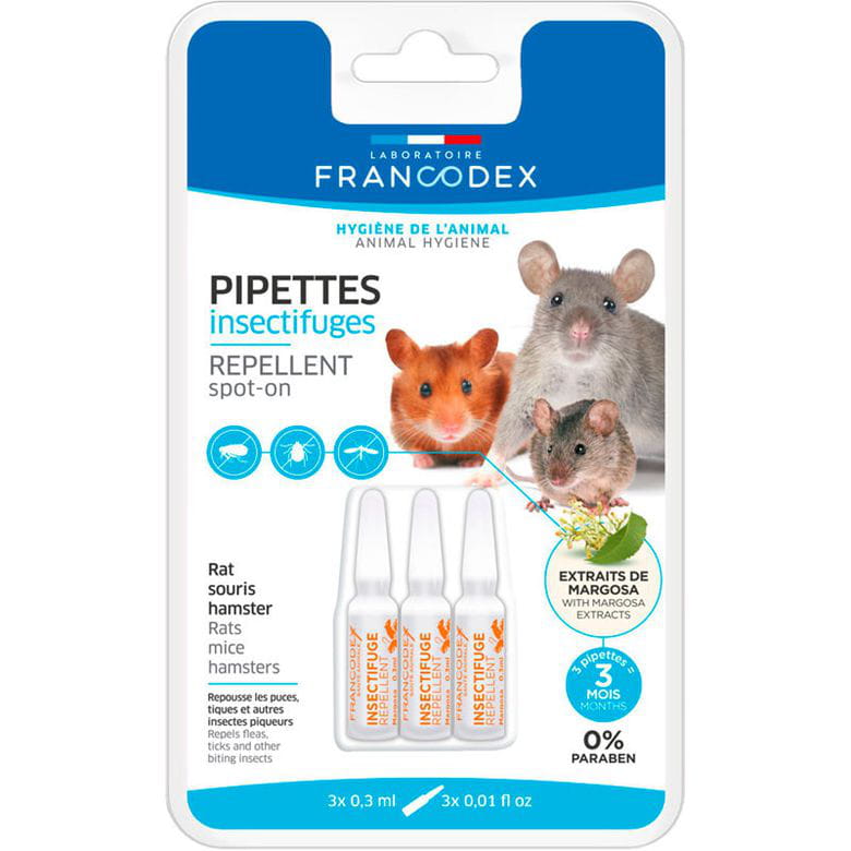 Pipetas repelentes - Hámster, Rata y Ratón