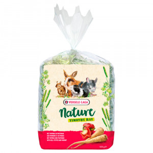 Heno Nature Timothy con Pimiento y Chirivía 500g